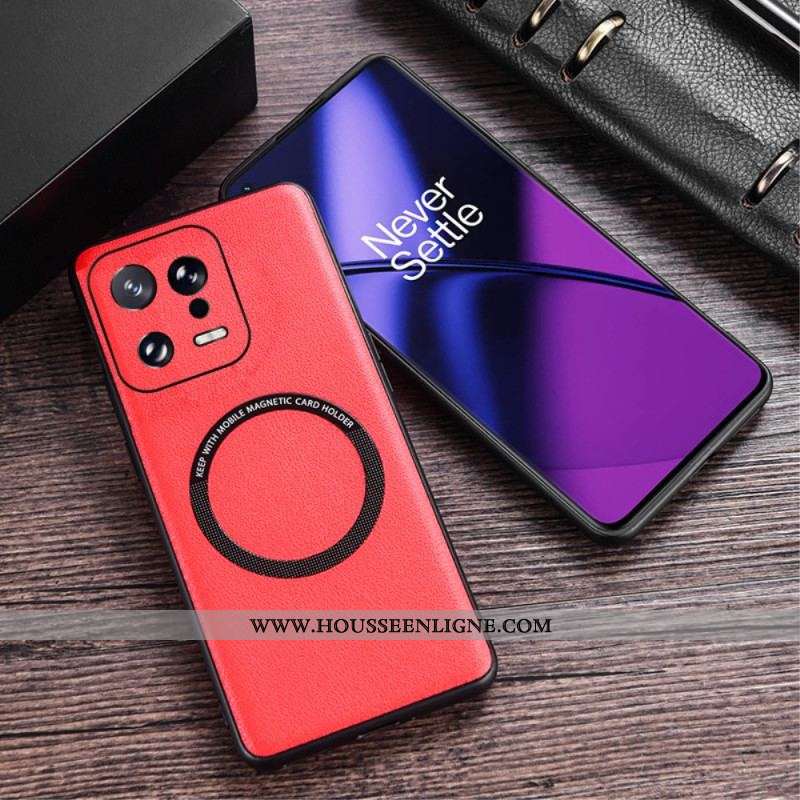 Coque Xiaomi 13 Pro Compatible MagSafe Style Cuir