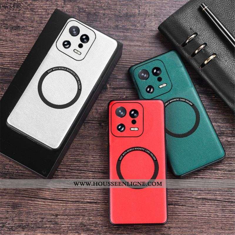 Coque Xiaomi 13 Pro Compatible MagSafe Style Cuir