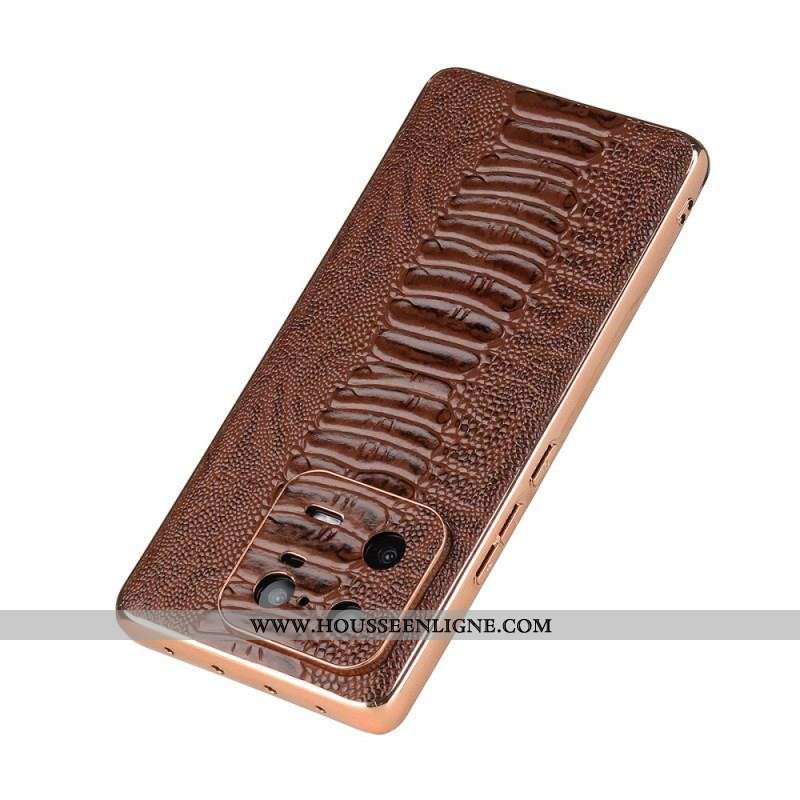 Coque Xiaomi 13 Pro Cuir Véritable Style Crocodile