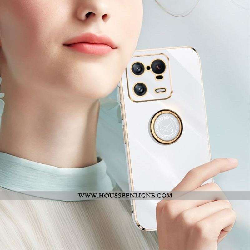 Coque Xiaomi 13 Pro Effet Métal Anneau-Support XINLI