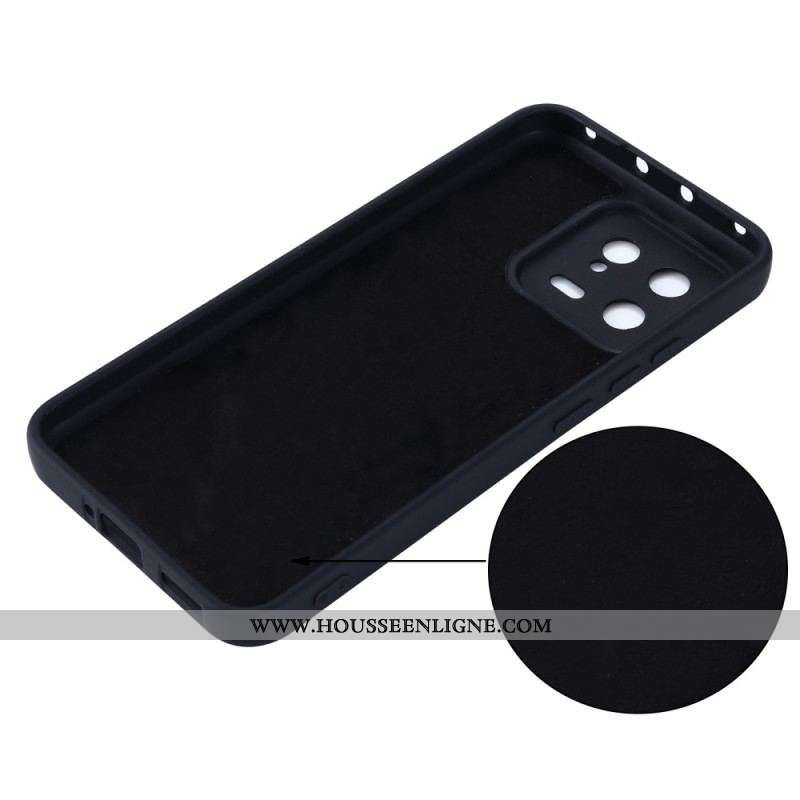 Coque Xiaomi 13 Silicone Liquide avec Lanière