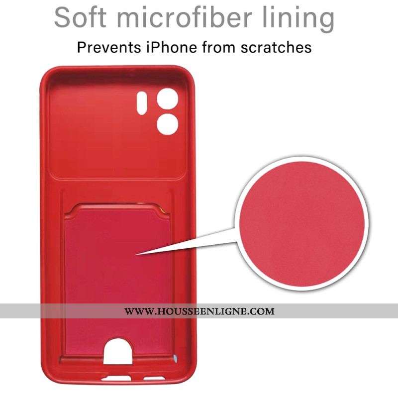 Coque Xiaomi Redmi A1 à Cordon avec Porte-Carte et Anneau-Support