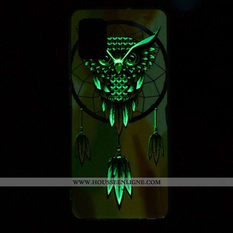 Coque Xiaomi Redmi Note 10/10S/Poco M5s Attrape Rêves Hibou Fluorescente