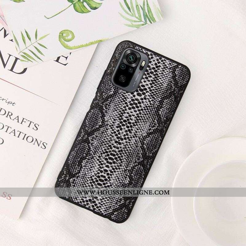 Coque Xiaomi Redmi Note 10/10S/Poco M5s Effet Peau de Serpent