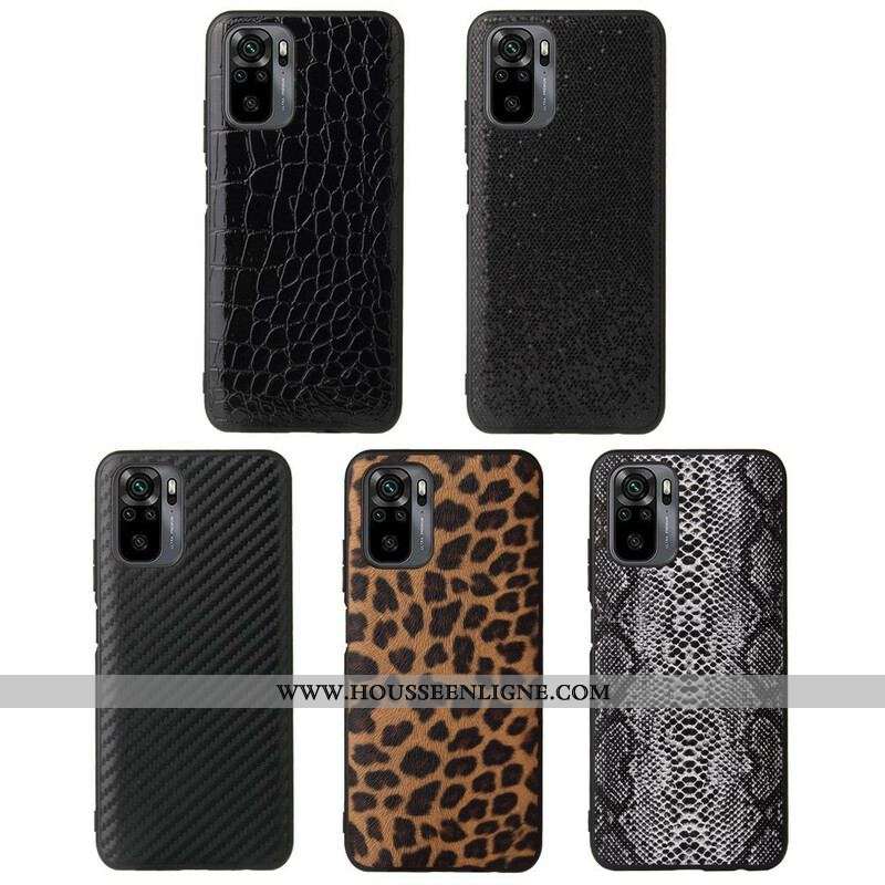 Coque Xiaomi Redmi Note 10/10S/Poco M5s Effet Peau de Serpent