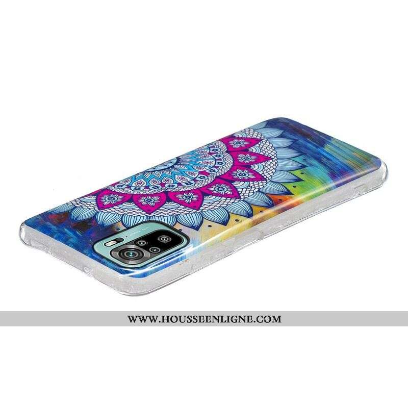 Coque Xiaomi Redmi Note 10/10S/Poco M5s Mandala Coloré Fluorescente