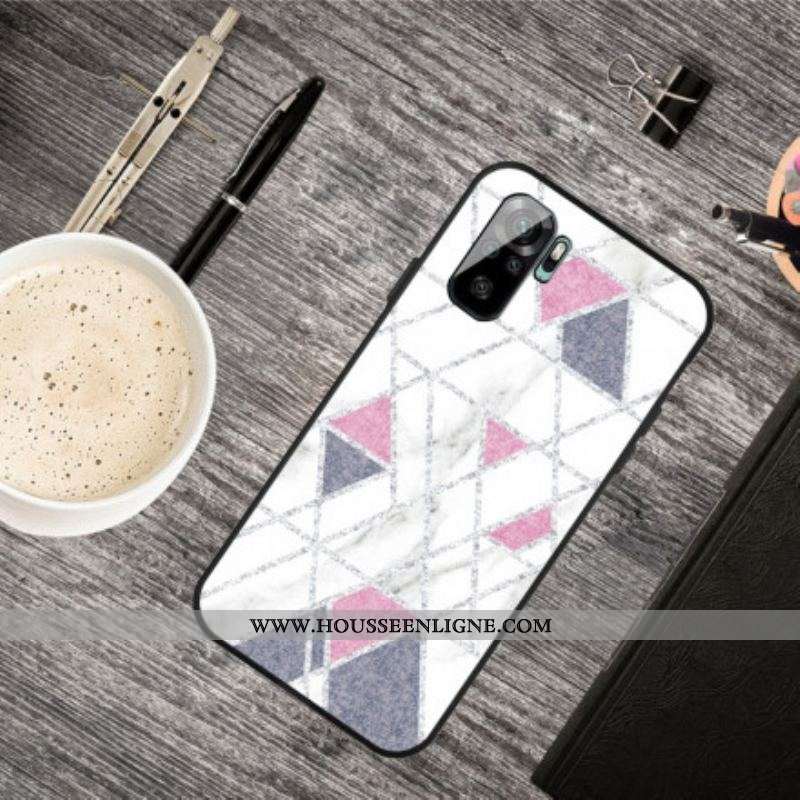 Coque Xiaomi Redmi Note 10/10S/Poco M5s Marbre Paillettes