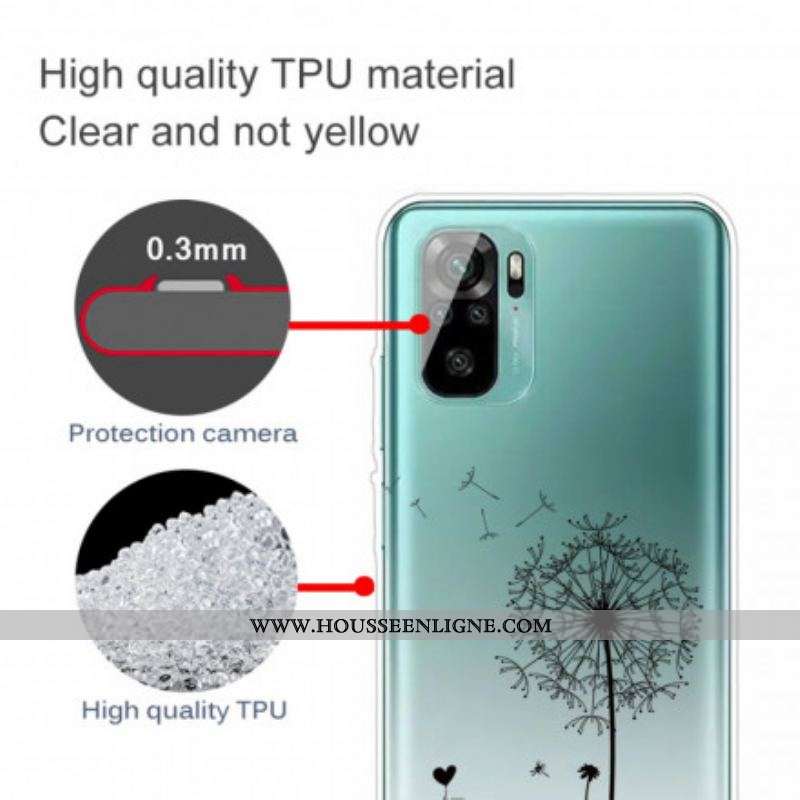 Coque Xiaomi Redmi Note 10/10S/Poco M5s Pissenlit Love