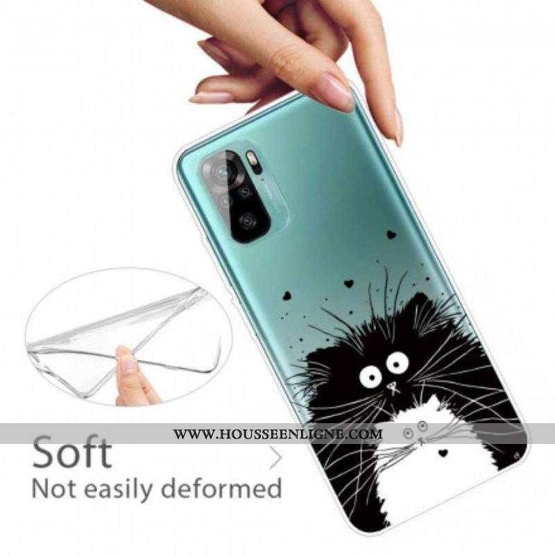 Coque Xiaomi Redmi Note 10/10S/Poco M5s Regarde les Chats