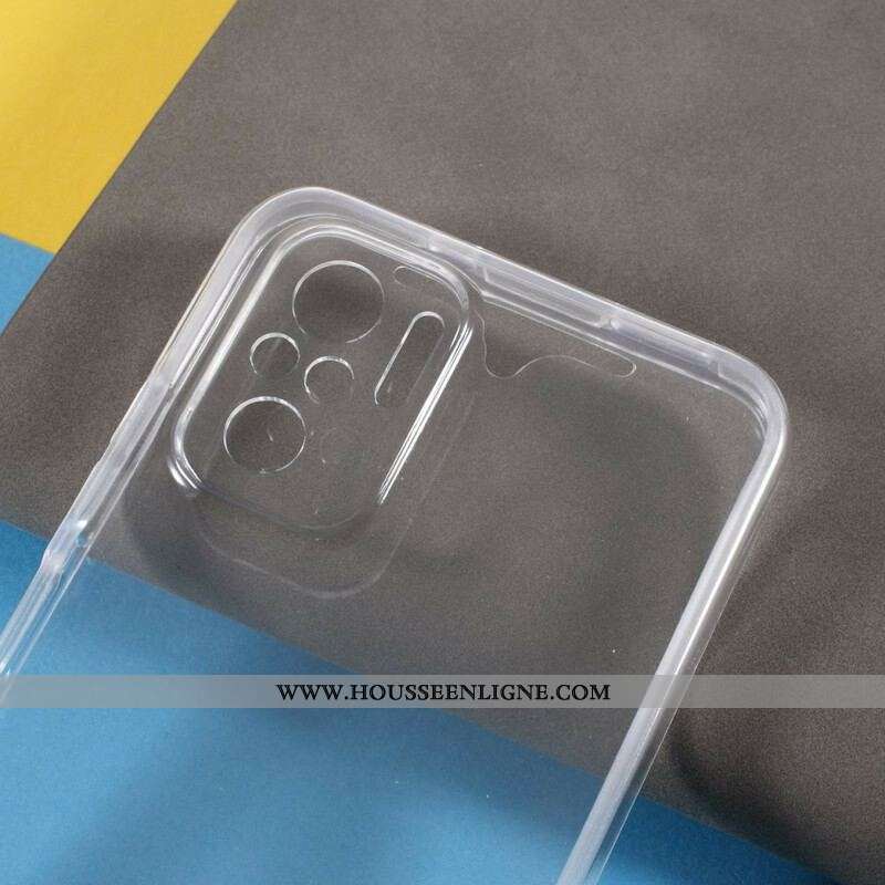 Coque Xiaomi Redmi Note 10/10S/Poco M5s Transparente Avant Arrière