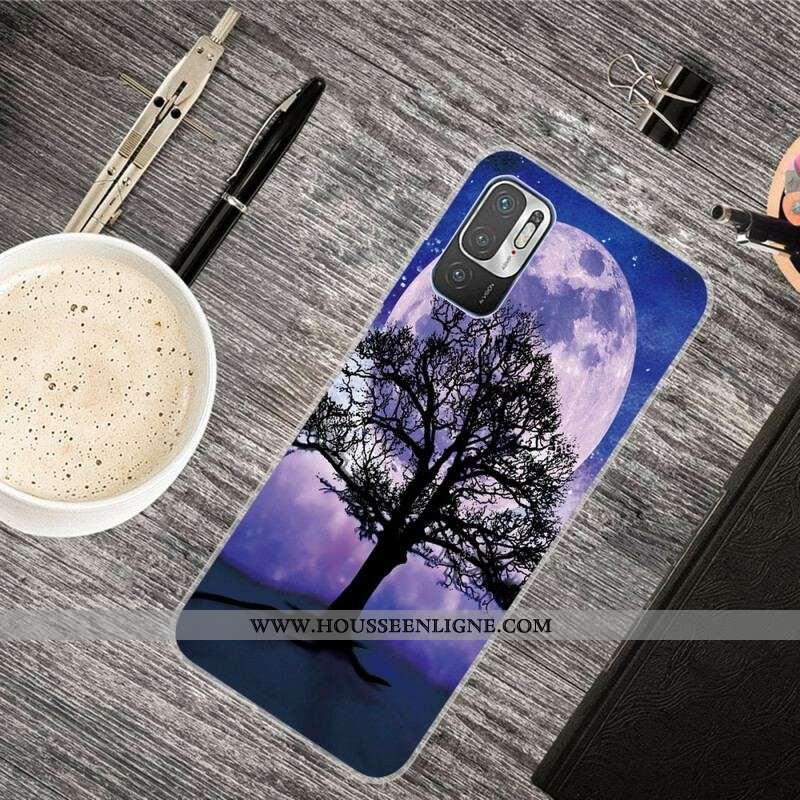 Coque Xiaomi Redmi Note 10 5G / Poco M3 Pro 5G Arbre et Lune