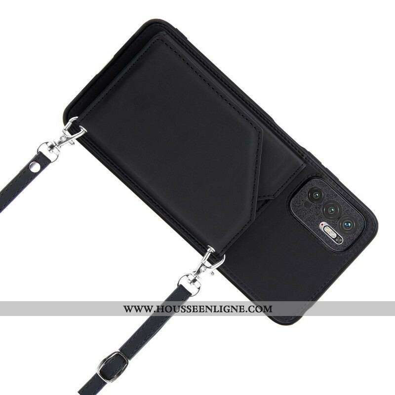 Coque Xiaomi Redmi Note 10 5G / Poco M3 Pro 5G Bandoulière Porte-cartes