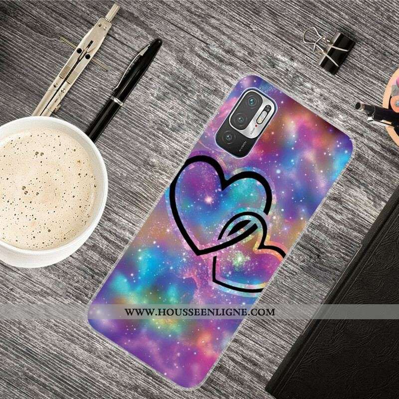 Coque Xiaomi Redmi Note 10 5G / Poco M3 Pro 5G Coeurs Enchaînés