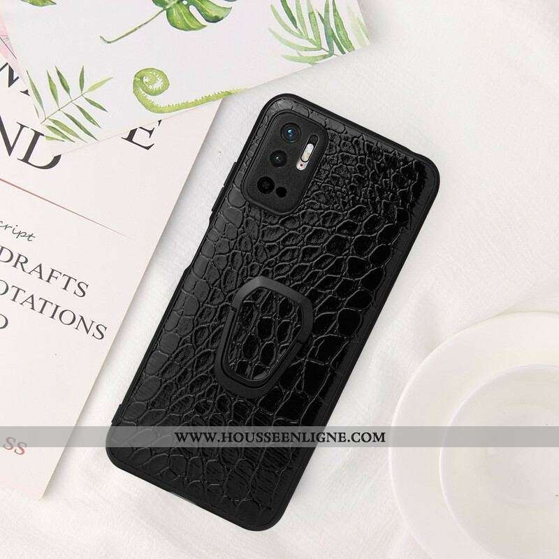 Coque Xiaomi Redmi Note 10 5G / Poco M3 Pro 5G Crocodile Anneau-Support