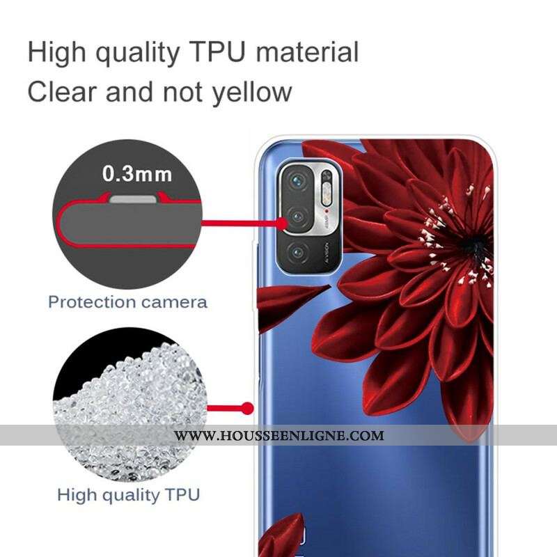 Coque Xiaomi Redmi Note 10 5G / Poco M3 Pro 5G Fleurs Sauvages