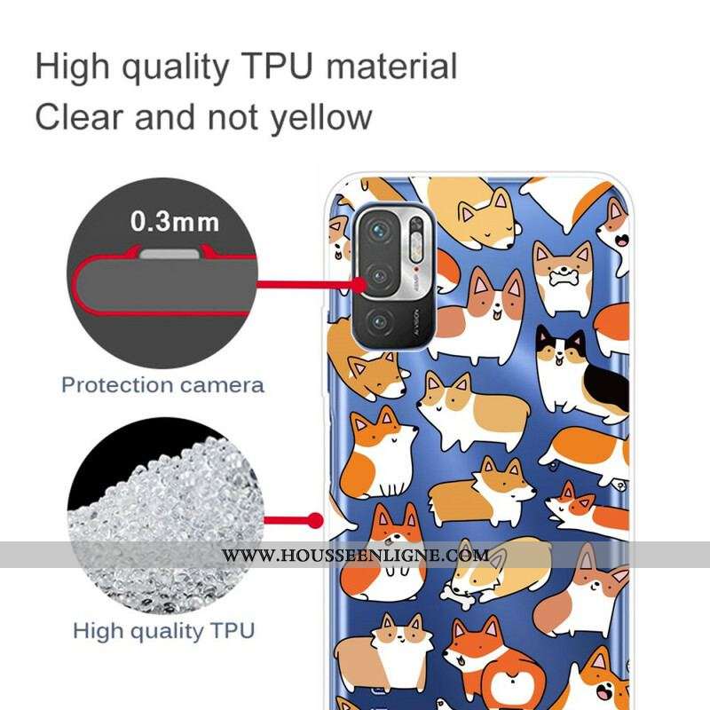 Coque Xiaomi Redmi Note 10 5G / Poco M3 Pro 5G Multiples Chiens