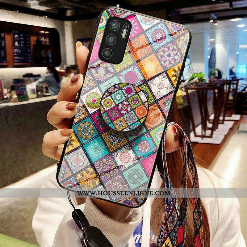 Coque Xiaomi Redmi Note 10 5G / Poco M3 Pro 5G Support Magnétique Patchwork