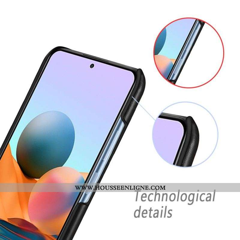 Coque Xiaomi Redmi Note 10 Pro Effet Cuir KSQ