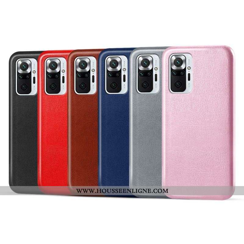 Coque Xiaomi Redmi Note 10 Pro Effet Cuir KSQ