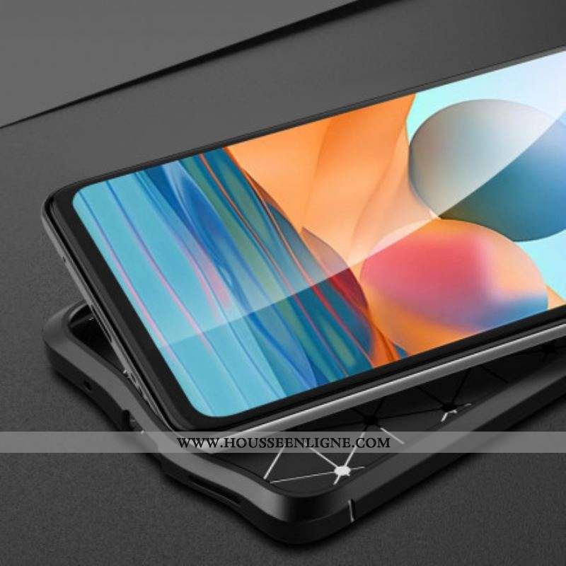 Coque Xiaomi Redmi Note 10 Pro Effet Cuir Litchi Double line