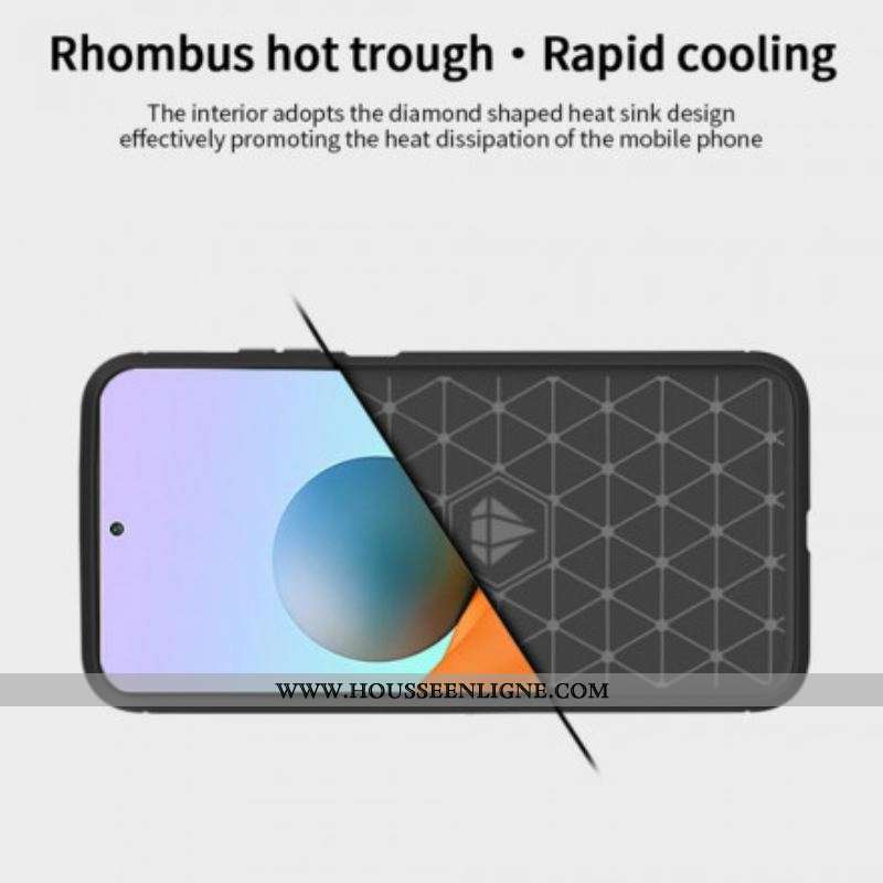 Coque Xiaomi Redmi Note 10 Pro Fibre Carbone Brossée Mofi