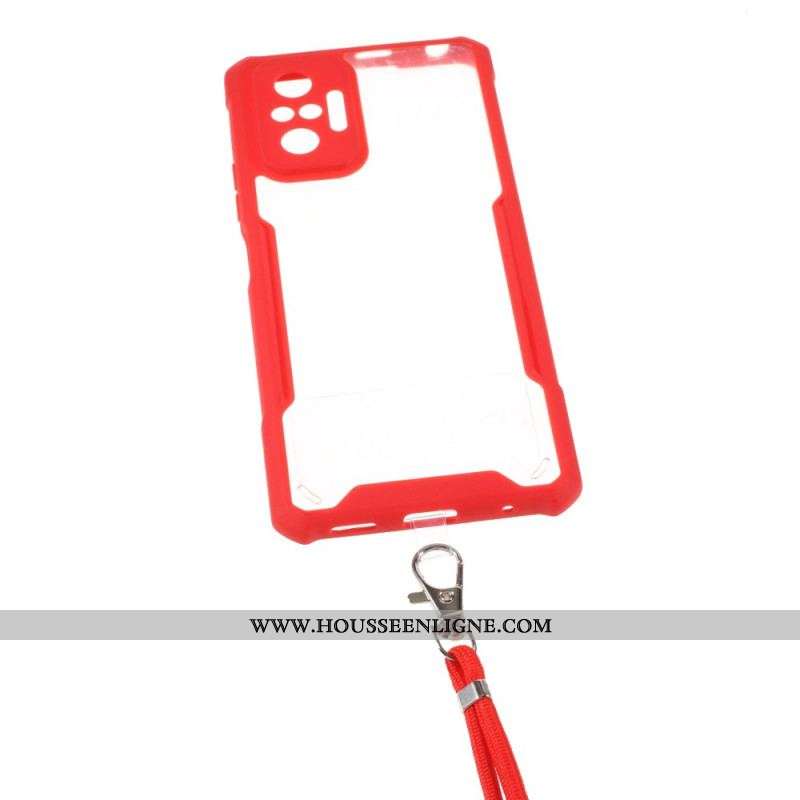 Coque Xiaomi Redmi Note 10 Pro Hybride Cordon Coloré