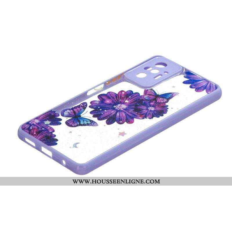 Coque Xiaomi Redmi Note 10 Pro Hybride Papillon Floral