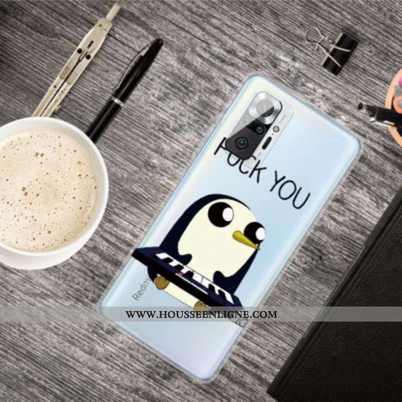 Coque Xiaomi Redmi Note 10 Pro Pingouin Fuck You