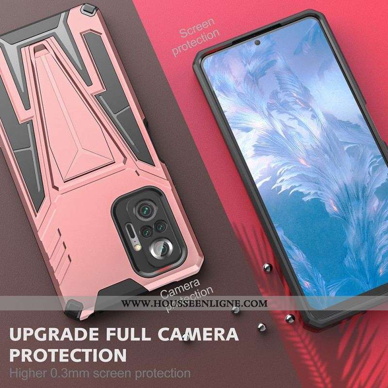 Coque Xiaomi Redmi Note 10 Pro Résistante Support Amovible