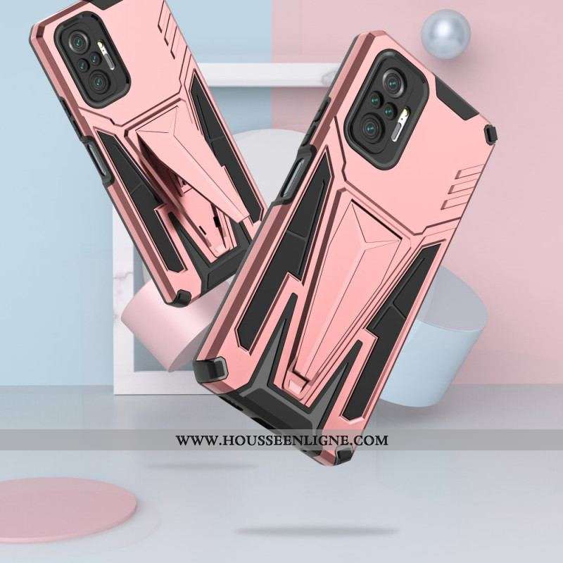 Coque Xiaomi Redmi Note 10 Pro Résistante Support Amovible