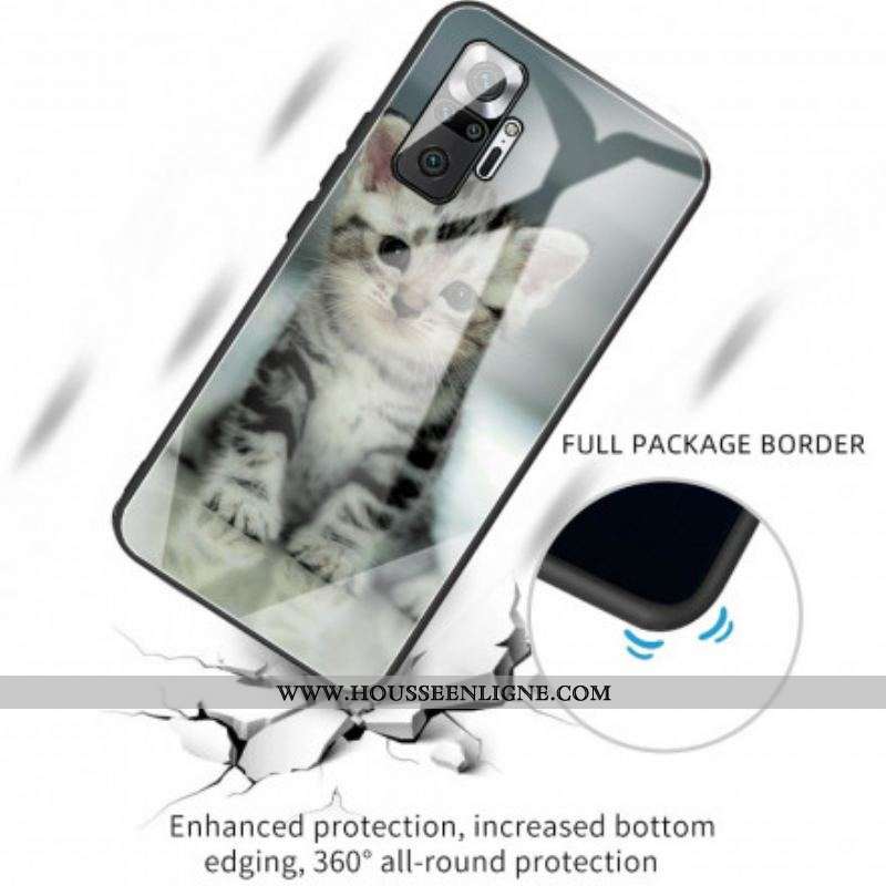 Coque Xiaomi Redmi Note 10 Pro Verre Trempé Chaton