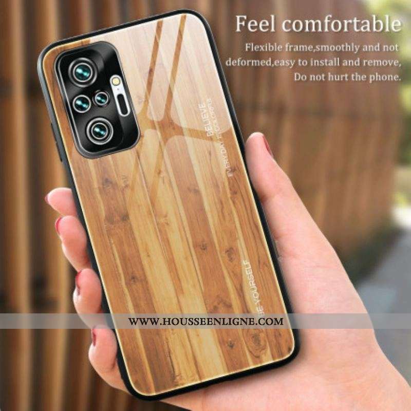 Coque Xiaomi Redmi Note 10 Pro Verre Trempé Design Bois