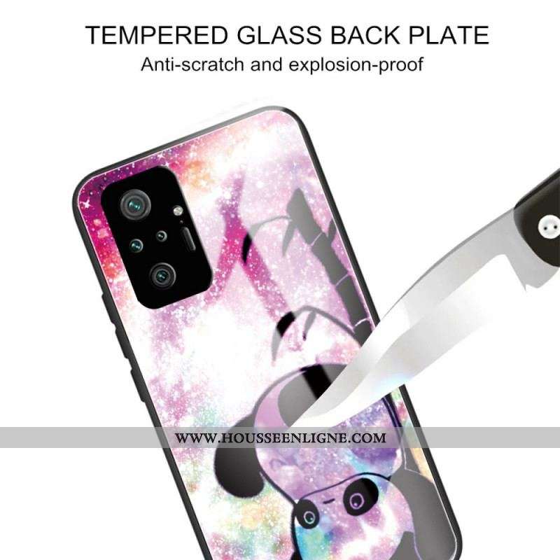 Coque Xiaomi Redmi Note 10 Pro Verre Trempé Panda et Bambou