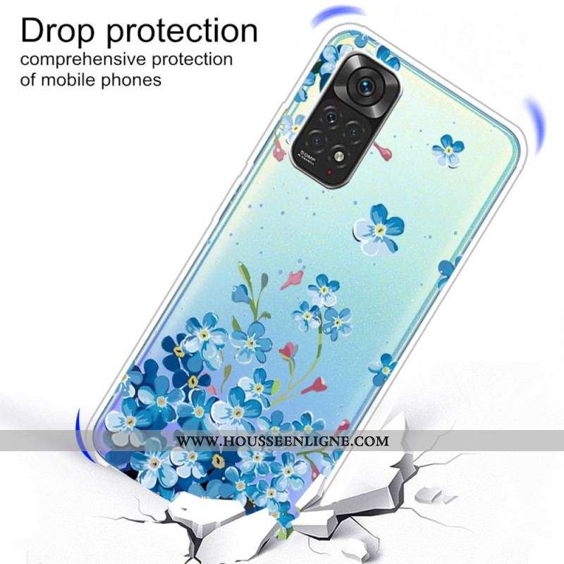 Coque Xiaomi Redmi Note 11 / 11s Bouquet de Fleurs Bleues