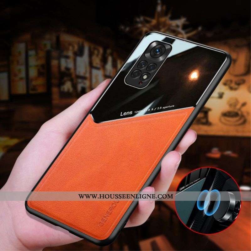 Coque Xiaomi Redmi Note 11 / 11s Effet Cuir Magnétique