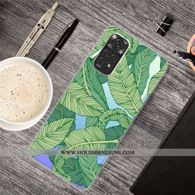 Coque Xiaomi Redmi Note 11 / 11s Feuilles Graphiques