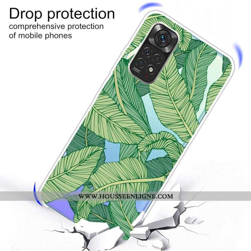 Coque Xiaomi Redmi Note 11 / 11s Feuilles Graphiques