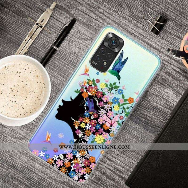 Coque Xiaomi Redmi Note 11 / 11s Jolie Tête Fleurie