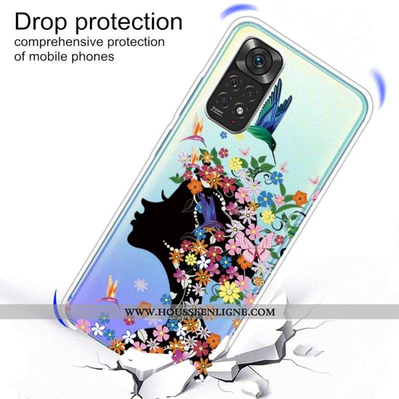 Coque Xiaomi Redmi Note 11 / 11s Jolie Tête Fleurie