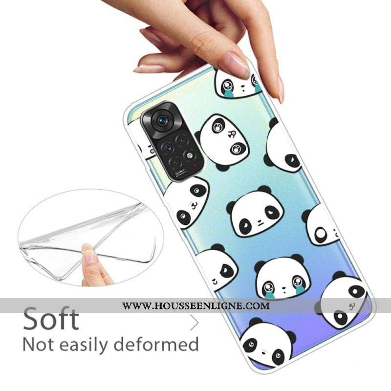 Coque Xiaomi Redmi Note 11 / 11s Pandas Sentimentaux