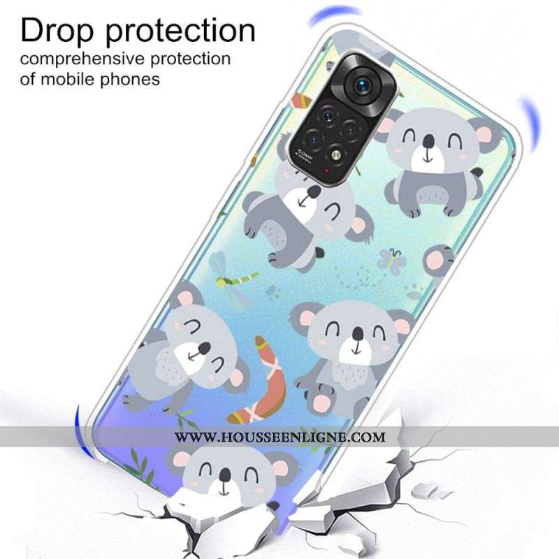 Coque Xiaomi Redmi Note 11 / 11s Petits Pandas Gris