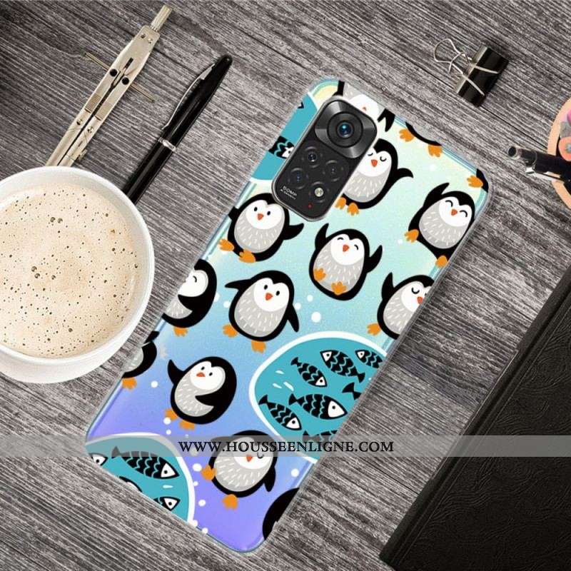 Coque Xiaomi Redmi Note 11 / 11s Pingouins et Poissons