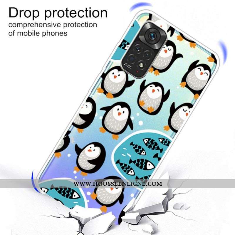 Coque Xiaomi Redmi Note 11 / 11s Pingouins et Poissons