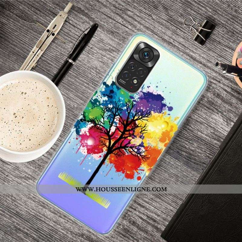 Coque Xiaomi Redmi Note 11 / 11s Transparente Arbre Aquarelle