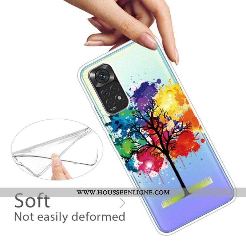 Coque Xiaomi Redmi Note 11 / 11s Transparente Arbre Aquarelle