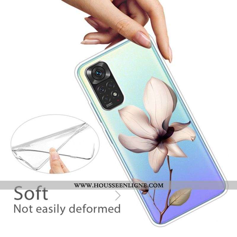 Coque Xiaomi Redmi Note 11 / 11s Transparente Fleur