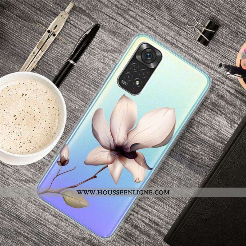 Coque Xiaomi Redmi Note 11 / 11s Transparente Fleur