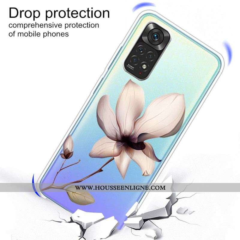 Coque Xiaomi Redmi Note 11 / 11s Transparente Fleur