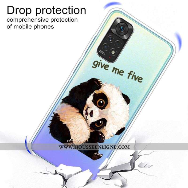 Coque Xiaomi Redmi Note 11 / 11s Transparente Panda Give Me Five