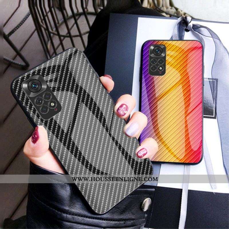 Coque Xiaomi Redmi Note 11 / 11s Verre Trempé Fibre Carbone